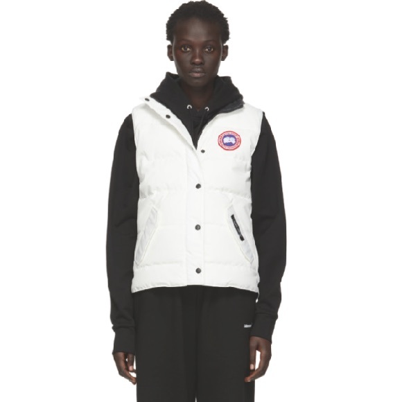 White canada goose vest Clearance